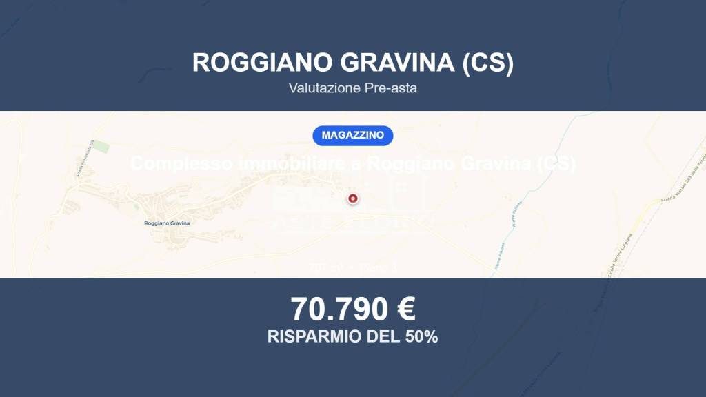 locale commerciale in vendita a Roggiano Gravina