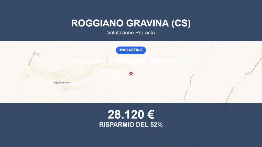 locale commerciale in vendita a Roggiano Gravina
