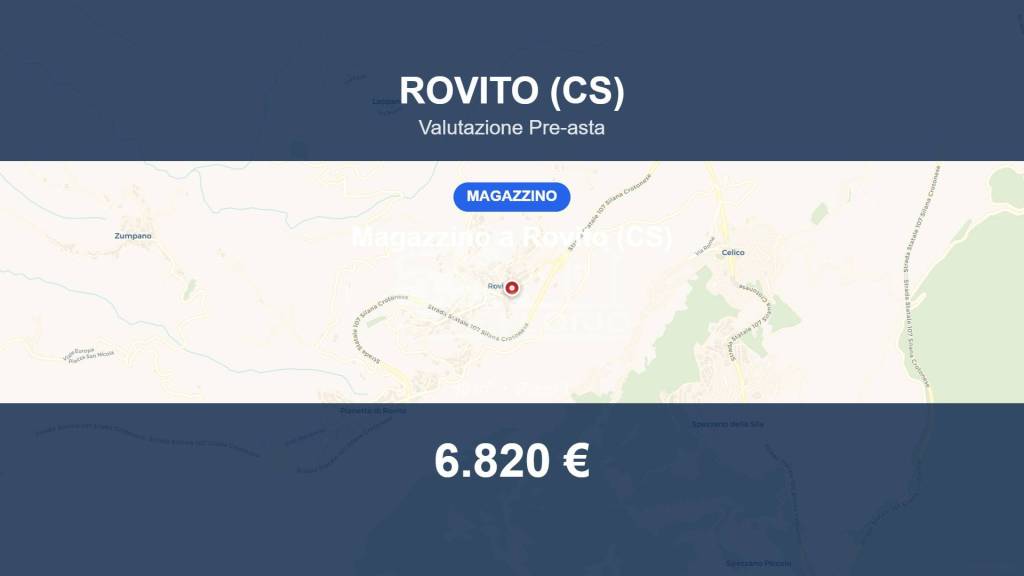 locale commerciale in vendita a Rovito