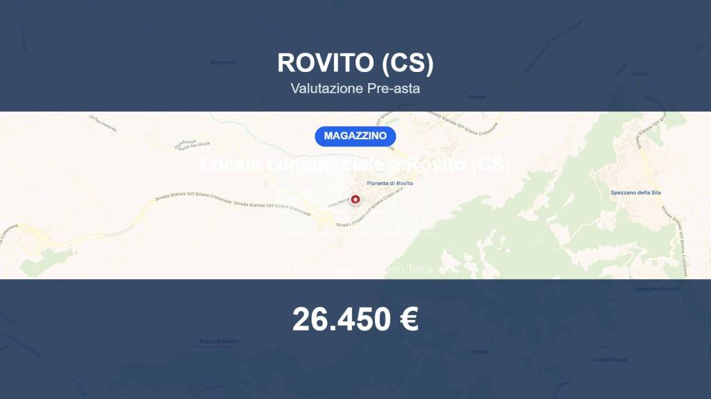 locale commerciale in vendita a Rovito
