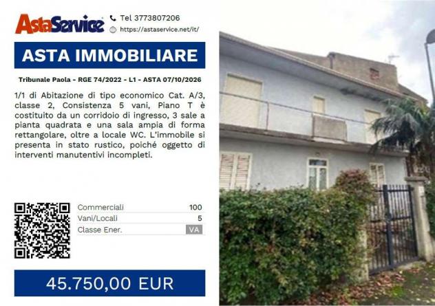 appartamento in vendita a Scalea