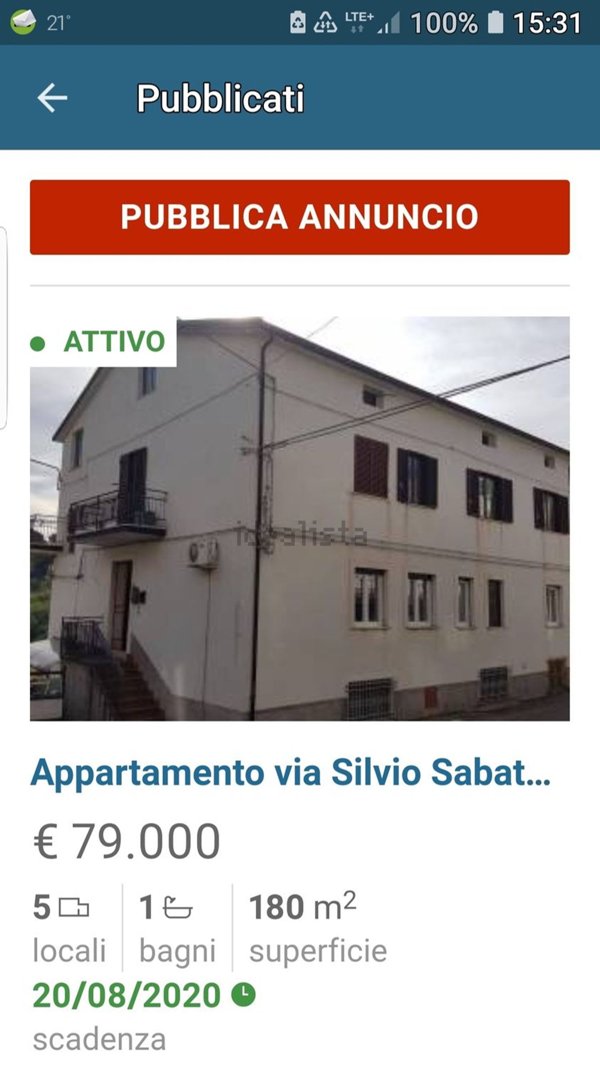 appartamento in vendita a Torano Castello