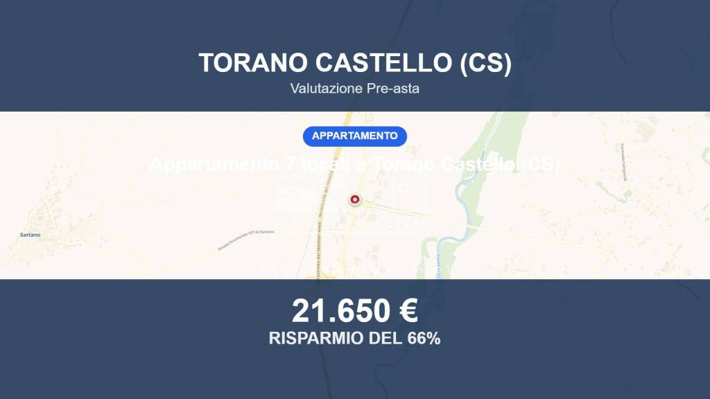 appartamento in vendita a Torano Castello