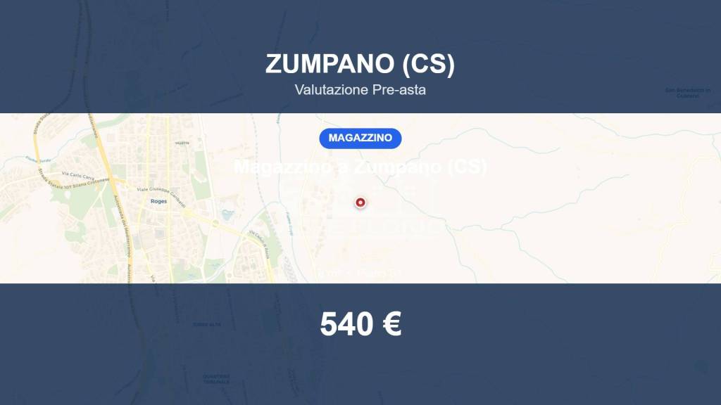 locale commerciale in vendita a Zumpano