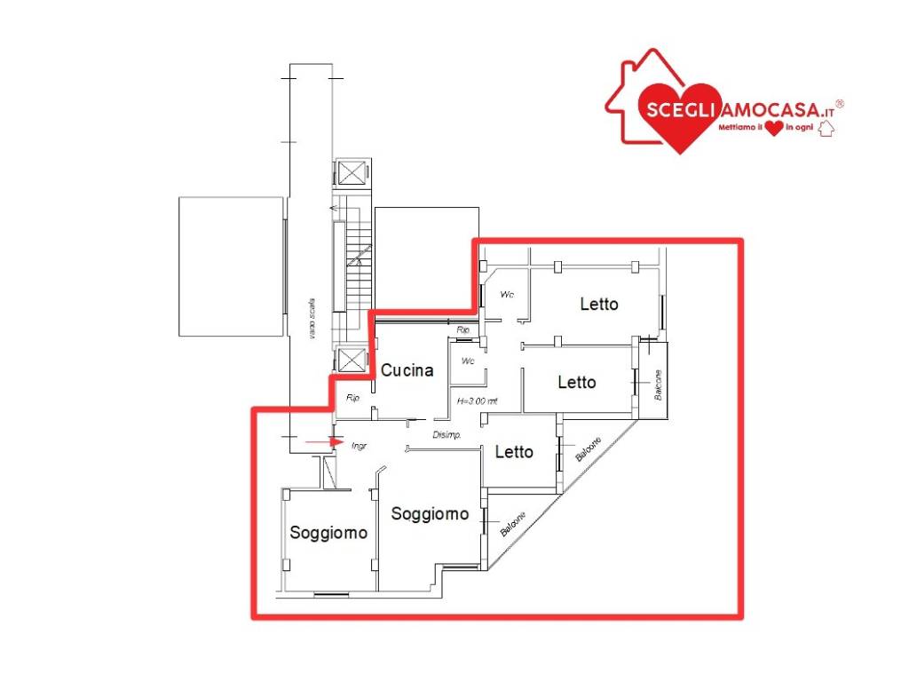 appartamento in vendita a Catanzaro in zona Pontepiccolo
