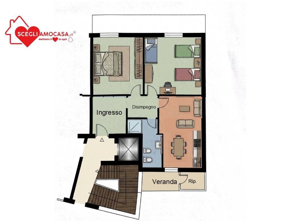 appartamento in vendita a Catanzaro in zona Centro Città