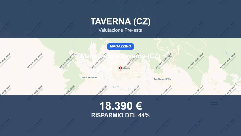 locale commerciale in vendita a Taverna