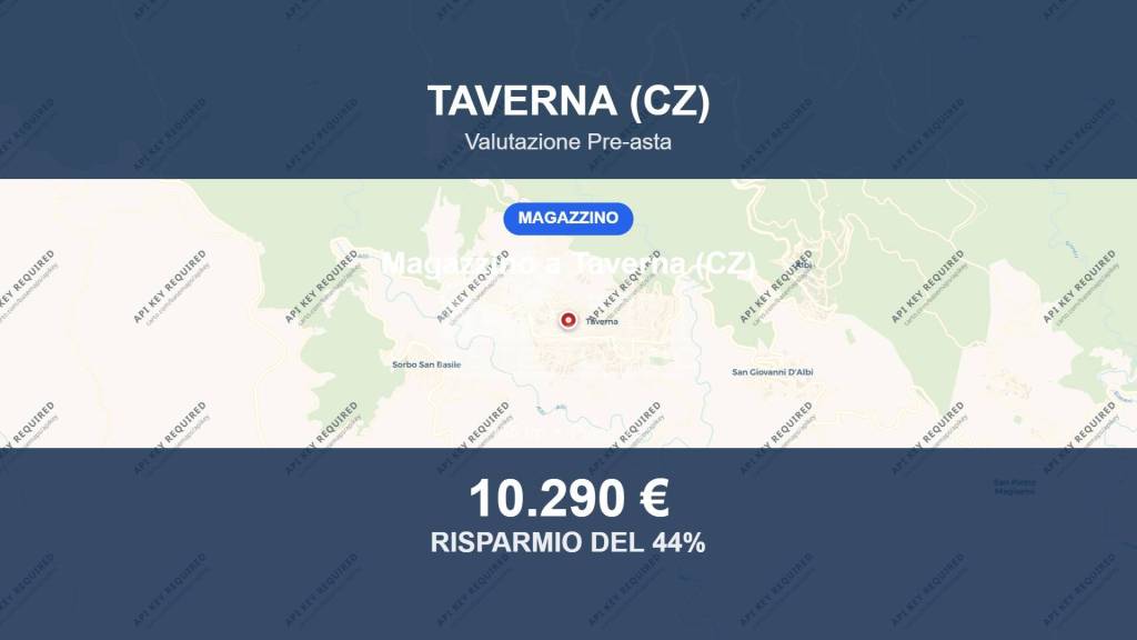 locale commerciale in vendita a Taverna