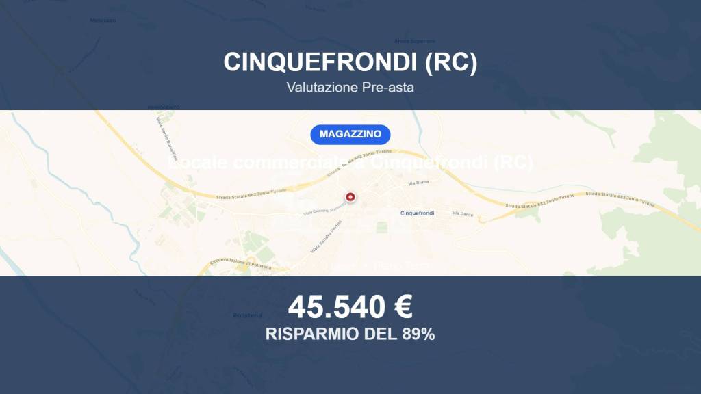 locale commerciale in vendita a Cinquefrondi