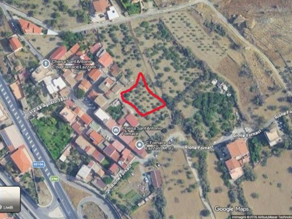 terreno agricolo in vendita a Motta San Giovanni in zona Lazzaro