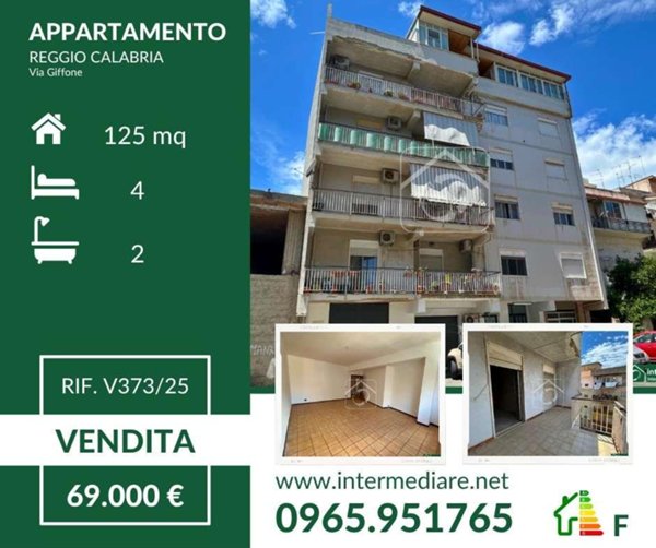 appartamento in vendita a Reggio di Calabria in zona Sbarre