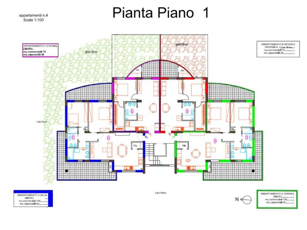 appartamento in vendita a Reggio di Calabria in zona Stadio