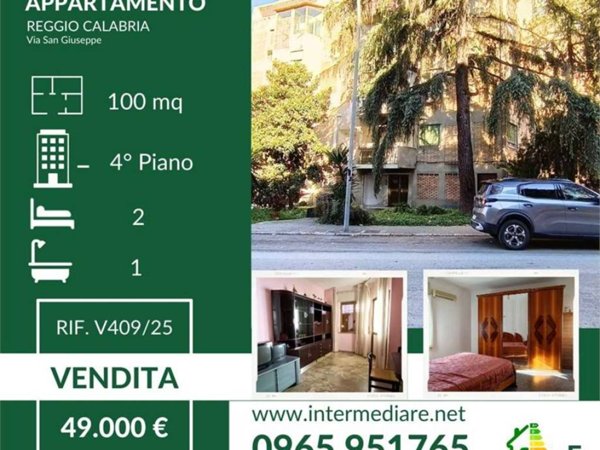 appartamento in vendita a Reggio di Calabria in zona Gebbione