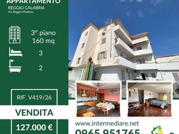 appartamento in vendita a Reggio di Calabria in zona Modena