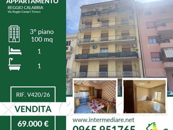 appartamento in vendita a Reggio di Calabria in zona Trabocchetto