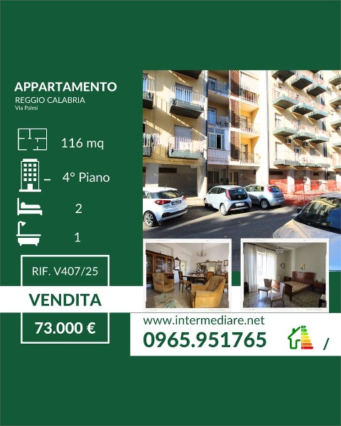 appartamento in vendita a Reggio di Calabria in zona Sbarre