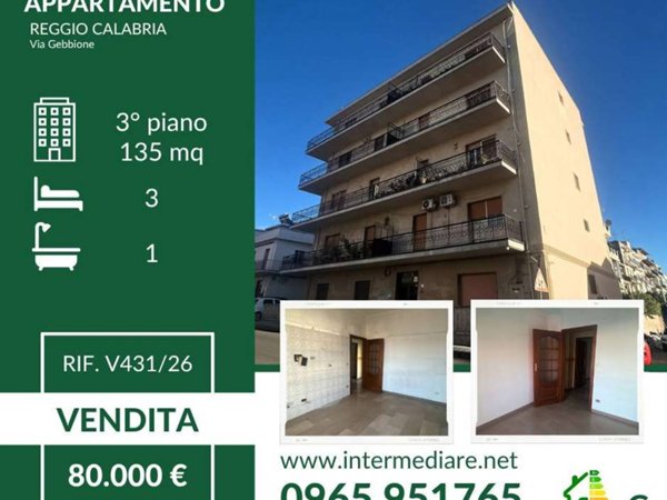 appartamento in vendita a Reggio di Calabria in zona Sbarre