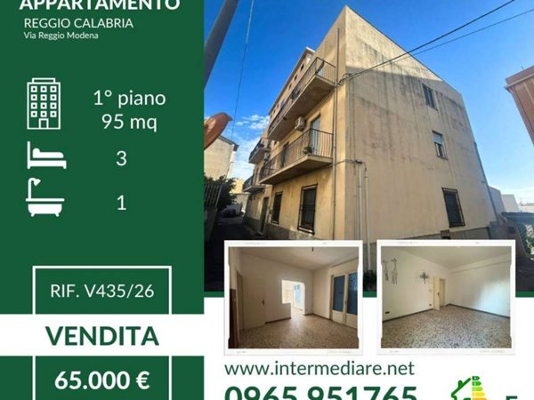 appartamento in vendita a Reggio di Calabria in zona Modena