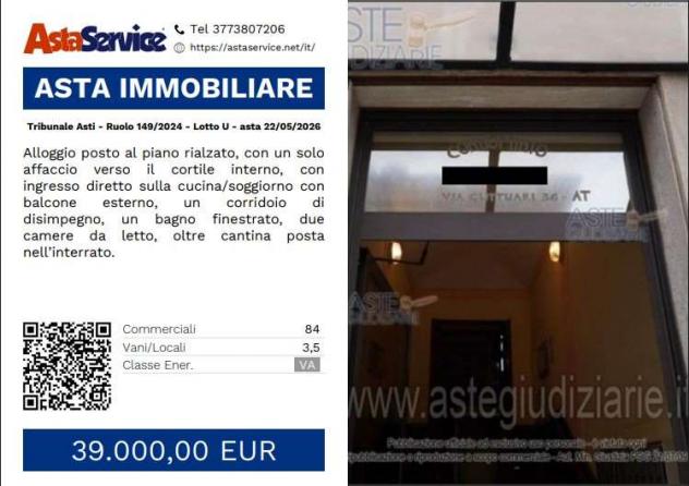 appartamento in vendita ad Asti