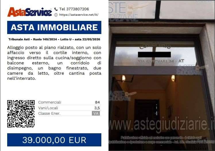 appartamento in vendita ad Asti