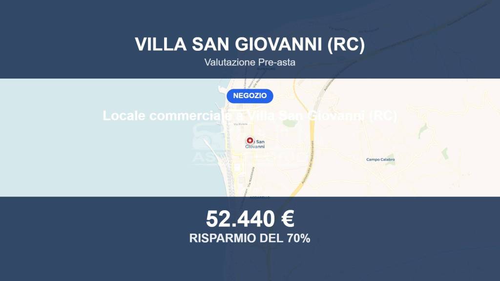 locale commerciale in vendita a Villa San Giovanni