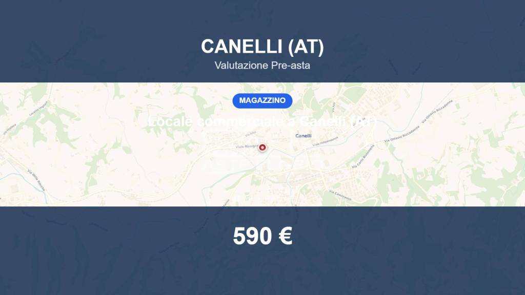 locale commerciale in vendita a Canelli