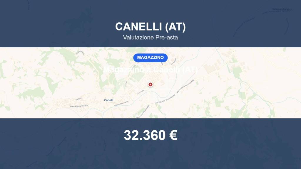 locale commerciale in vendita a Canelli