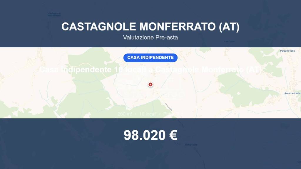 casa indipendente in vendita a Castagnole Monferrato in zona Valvinera