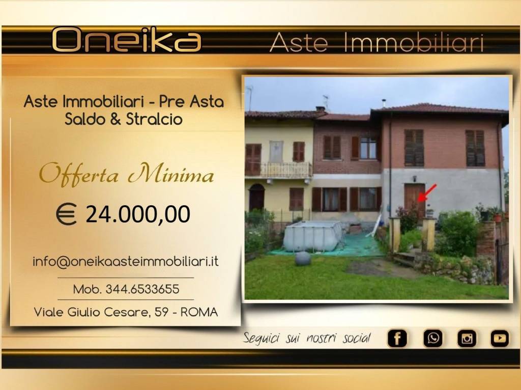 appartamento in vendita a Cerreto d'Asti in zona Monina