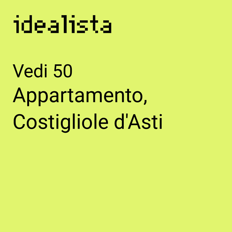 appartamento in vendita a Costigliole d'Asti in zona Boglietto