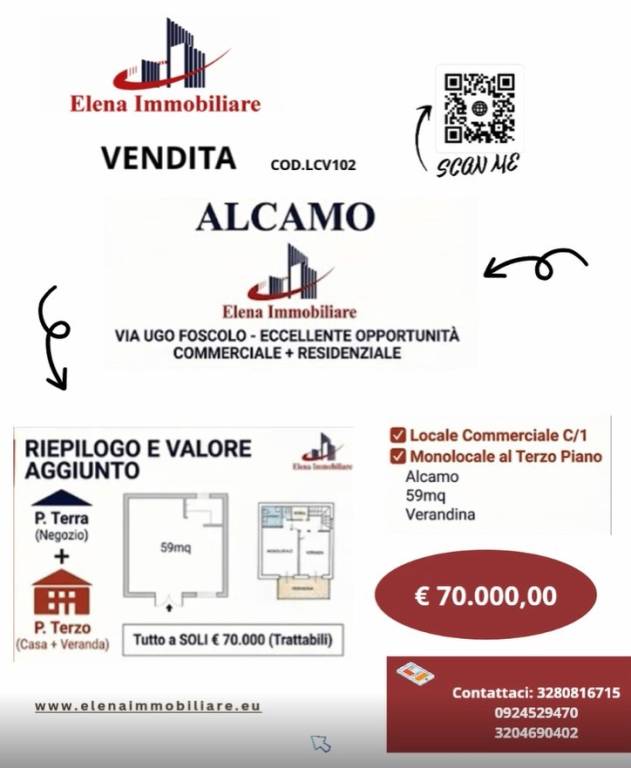 locale commerciale in vendita ad Alcamo in zona Centro Città