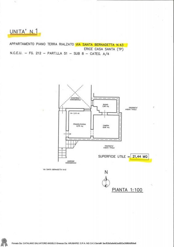 appartamento in vendita ad Erice in zona Casa Santa