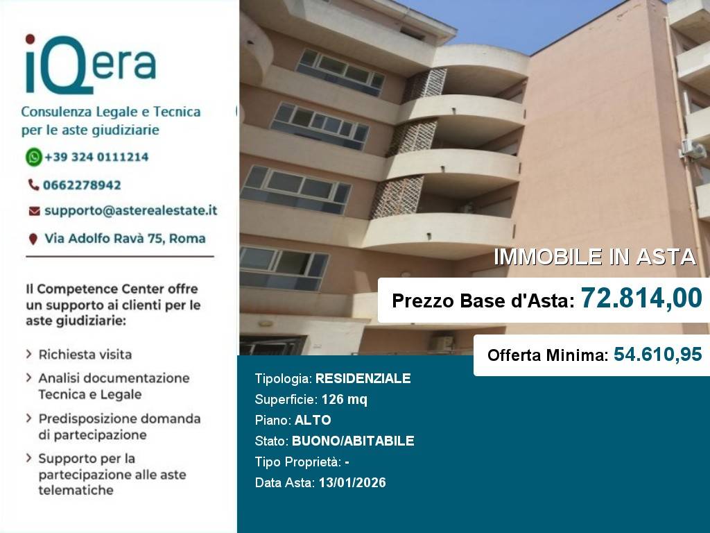 appartamento in vendita a Marsala