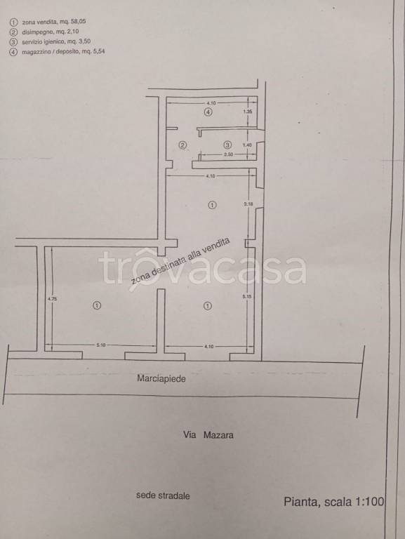negozio in vendita a Marsala