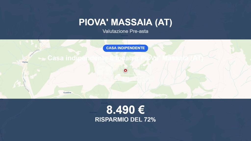 casa indipendente in vendita a Piovà Massaia in zona Gallareto