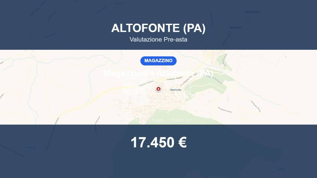 locale commerciale in vendita ad Altofonte