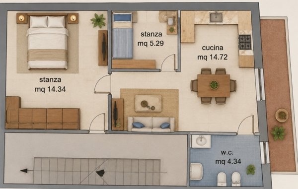 appartamento in vendita a Balestrate
