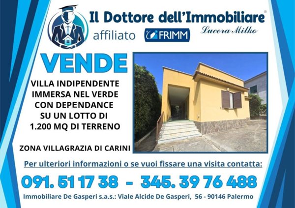 casa indipendente in vendita a Carini in zona Villagrazia di Carini