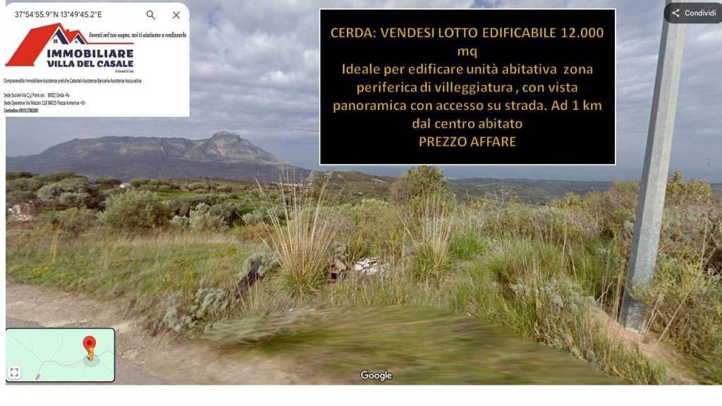 terreno agricolo in vendita a Cerda