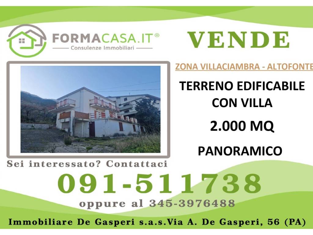 terreno edificabile in vendita a Monreale in zona Villa Ciambra