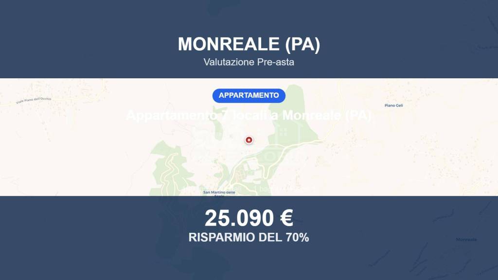 appartamento in vendita a Monreale in zona San Martino delle Scale