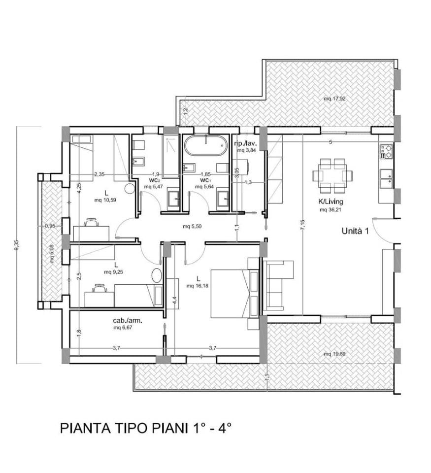 appartamento in vendita a Palermo in zona Malaspina/Palagonia