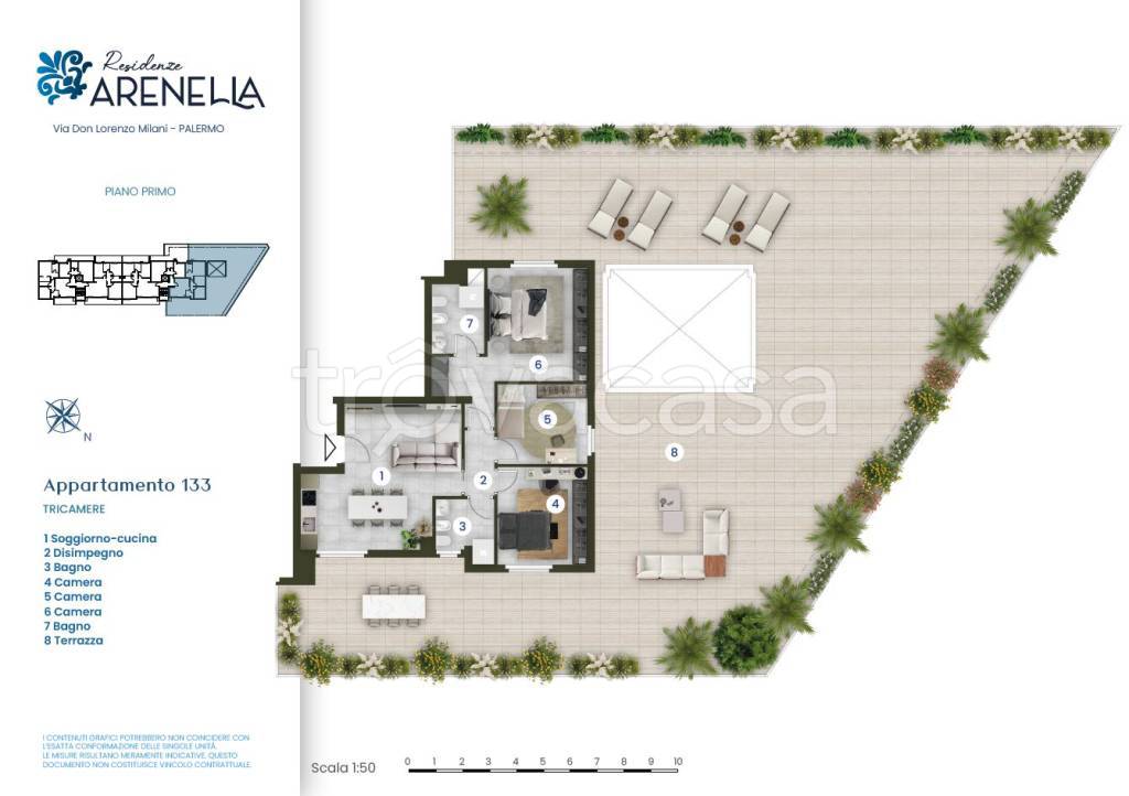 appartamento in vendita a Palermo in zona Arenella/Vergine Maria