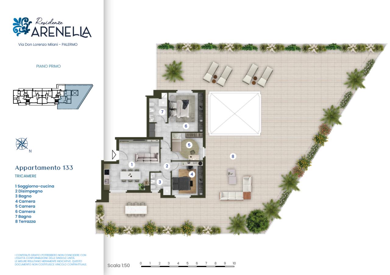 appartamento in vendita a Palermo in zona Arenella/Vergine Maria