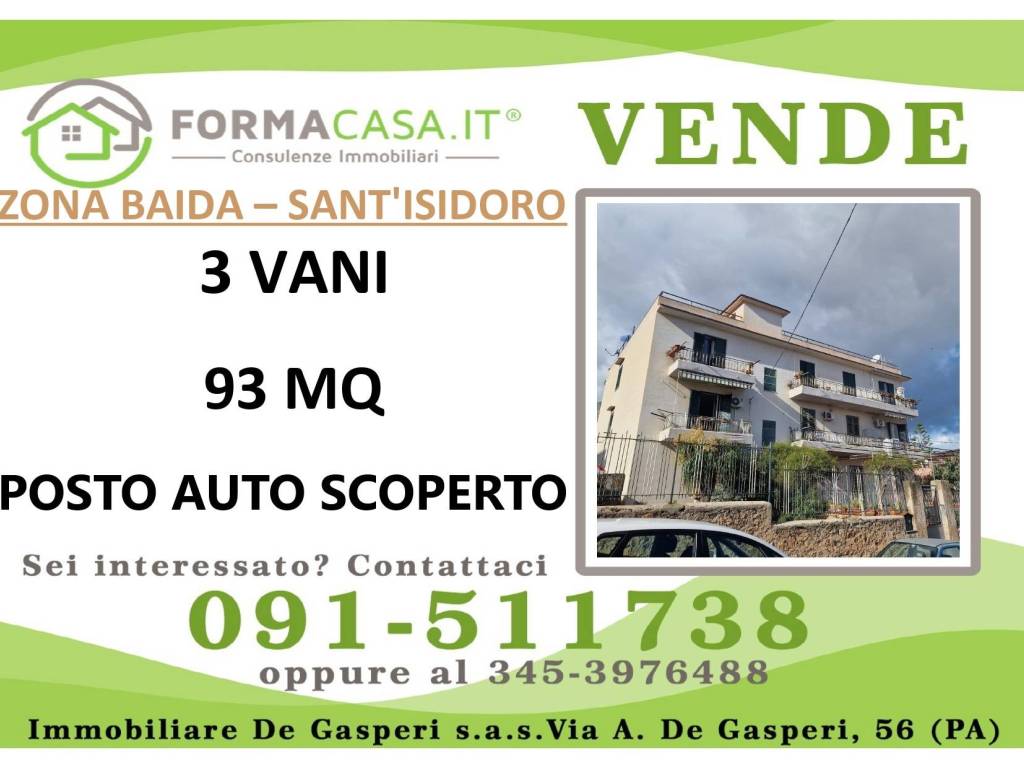 appartamento in vendita a Palermo in zona Baida