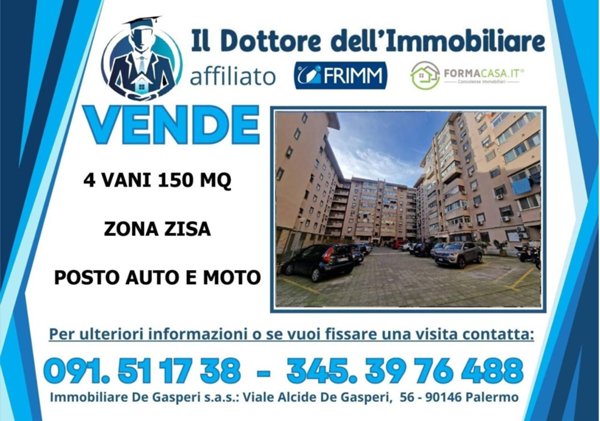 appartamento in vendita a Palermo in zona Zisa