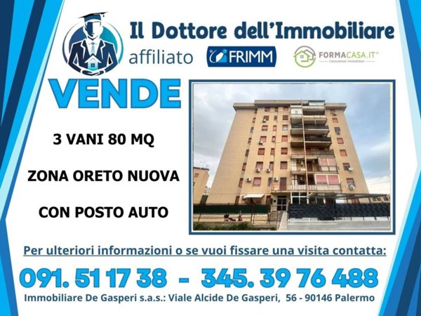 appartamento in vendita a Palermo in zona Oreto
