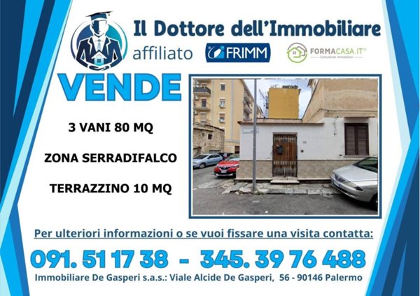 appartamento in vendita a Palermo in zona Noce
