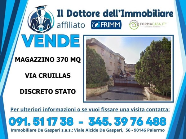locale commerciale in vendita a Palermo in zona Cruillas