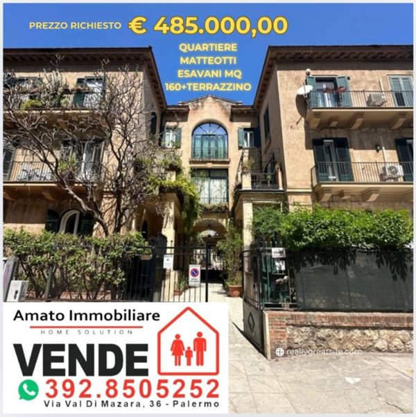 appartamento in vendita a Palermo in zona Libertà